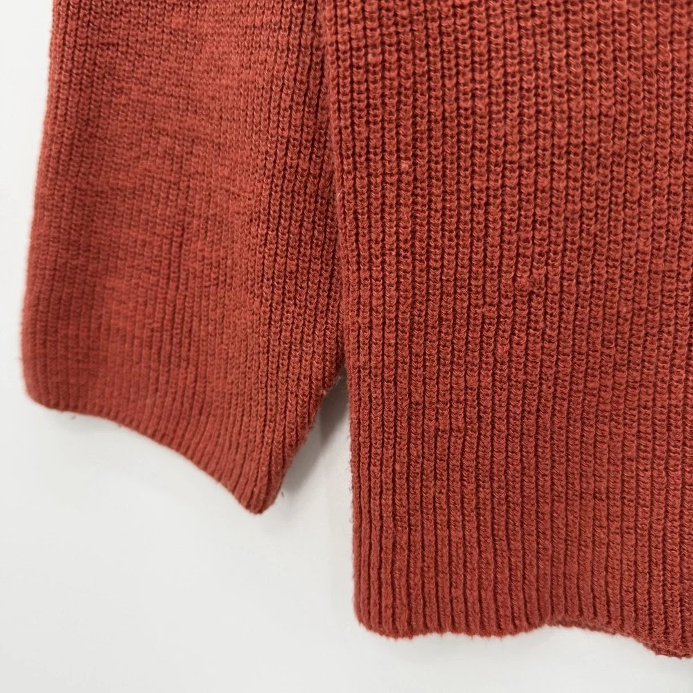 Free People Beach Malibu Surf Sweater Size S Ribbed‎ Oversized Slouchy Pink Red
